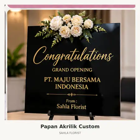 Papan Bunga Akrilik Kertajaya